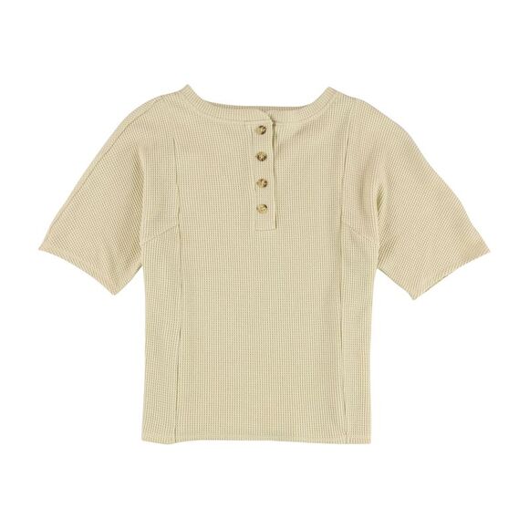 n:philanthropy Womens Nicolet Henley Shirt, Beige, NWT - Picture 1 of 2